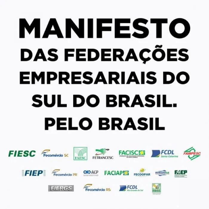 Entidades Empresariais do Sul do país manifestam-se sobre a condenação em 2ª Instância.