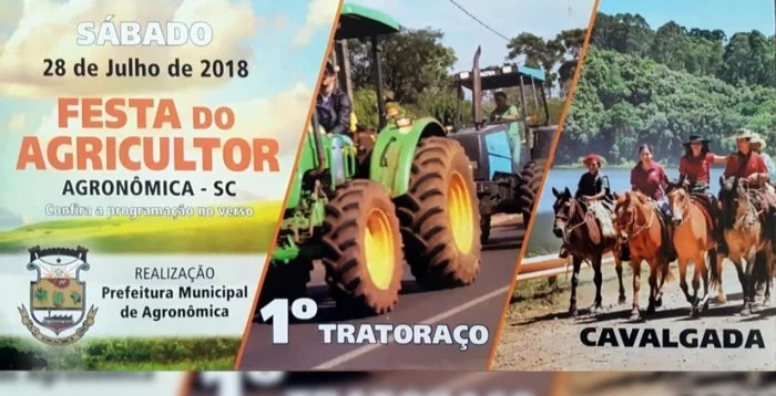Saiba detalhes da Festa do Agricultor de Agronômica