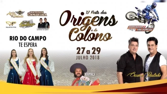 Rio do Campo realiza a Festa das Origens na 11ª edição