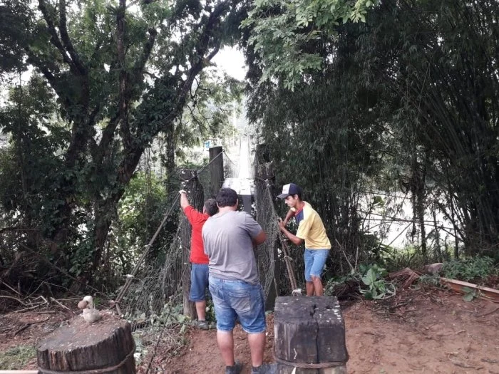 Prefeitura de Presidente Getúlio reforma ponte pênsil