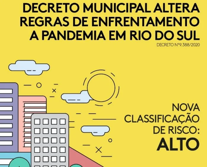 Decreto municipal altera regras de enfrentamento a pandemia em Rio do Sul