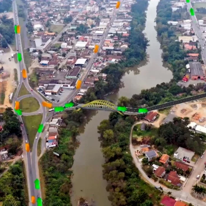 Ponte de acesso Oeste em Rio do Sul!