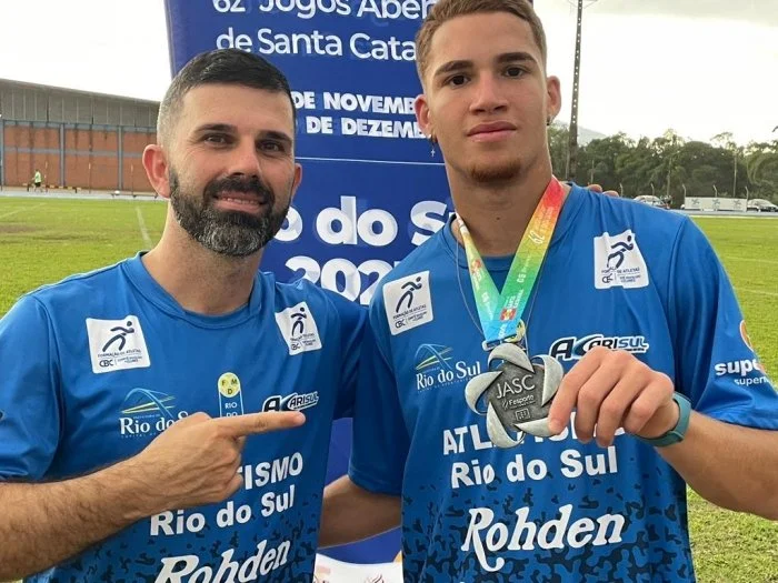 Faísca garante para Rio do Sul a medalha na prova do Salto Triplo ns Jogos Abertos