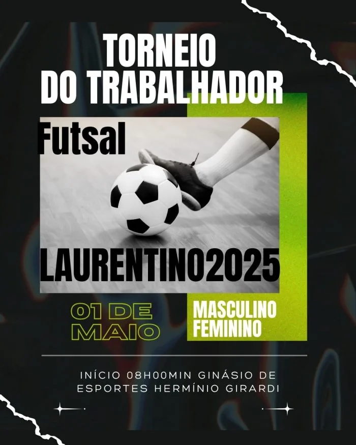 Laurentino: Torneio de Futsal do Trabalhador 2025